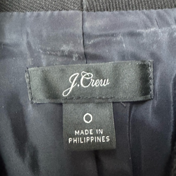 J Crew Women’s Going-Out Black Blazer in Stretch Twill size 0 - Picture 5 of 5